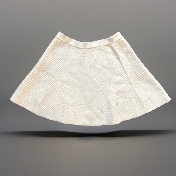 RACHEL Rachel Roy Textured Cream Flared Skirt sz M - Picture 1 of 3